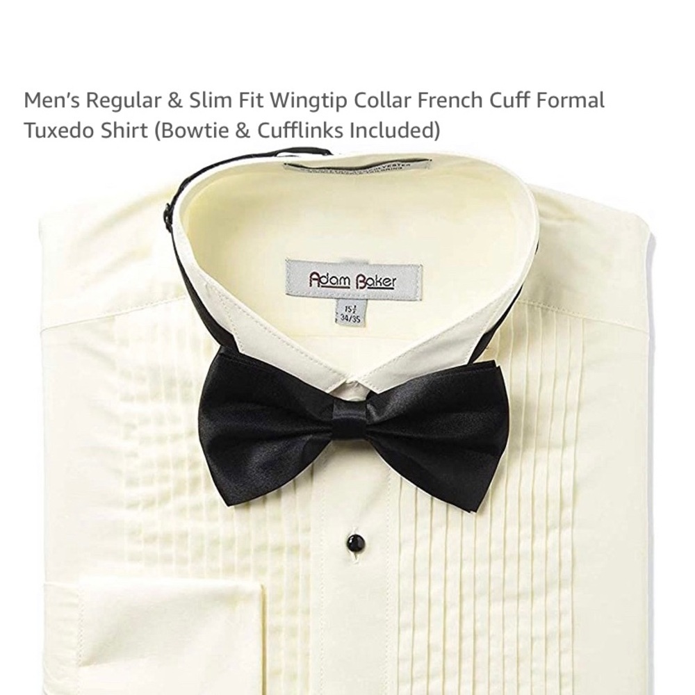 NWT ADAM BAKER Men’s Slim Fit Tuxedo Shirt